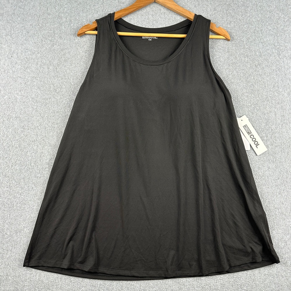 32 Degrees Tank Top Womens XL T5SLU223RT-006 Black Stretch Cool Activewear NEW